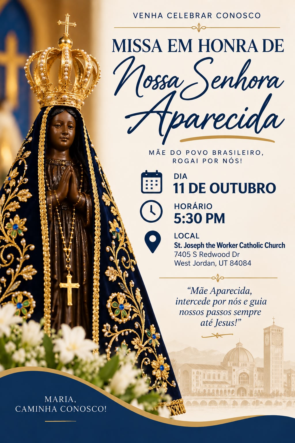 Imagem do evento: Missa em Honra a Nossa Senhora Aparecida